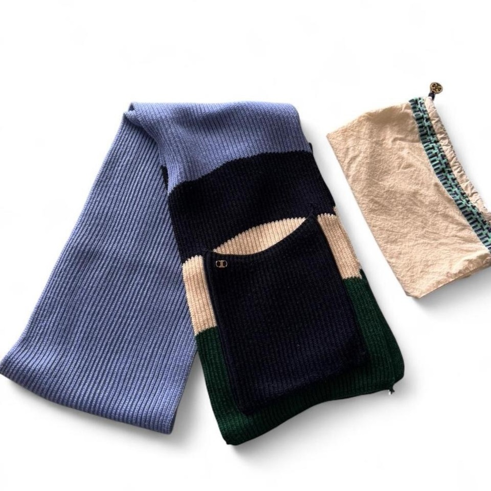 Tory Burch Emerald Knit Scarf